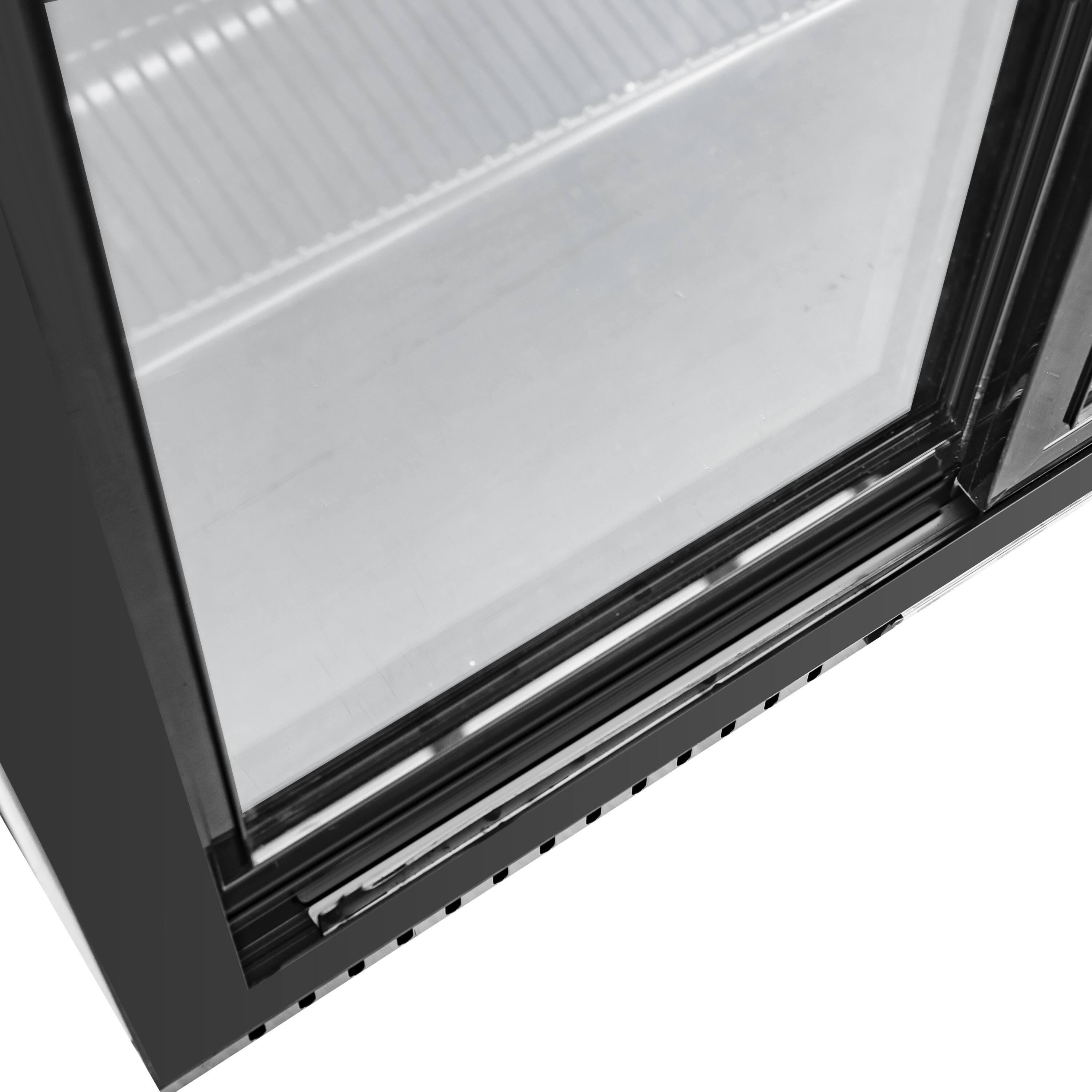 Alt View 5. Equator - Equator Vitlife 11.6 Cu.Ft. Bar Fridge, 3 Sliding Glass Doors, LED, Beer & Wine Cooler for Bar/Home - Black.