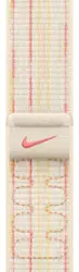 Apple - 42mm Nike Sport Loop - Starlight/Pink - Angle_Zoom