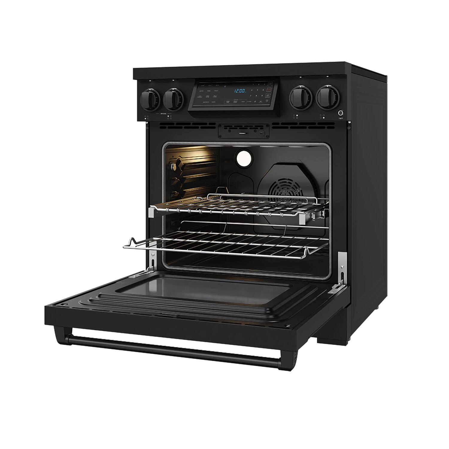 Alt View 2. Thor Kitchen - Gordon Ramsay Series by Thor Kitchen 4.8 Cu. Ft Freestanding Induction Range - Matte Black.