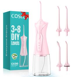 COSLUS - CX30 Water Dental Flosser Pick for Teeth, 300ML, IPX7 Waterproof, Portable, Rechargeable, for Home Travel