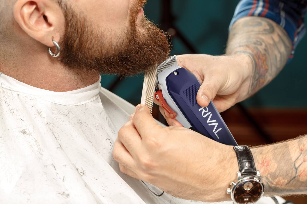 Alt View 4. StyleCraft - Rival Cordless Hair Clipper with Digital Display - Blue.