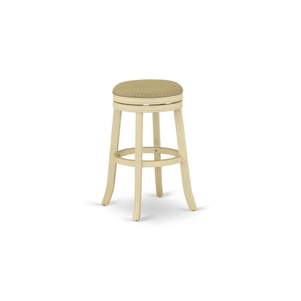 Angle. East West Furniture - Barstools Sandalwood Color - Brown.