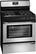 Angle. Frigidaire - 4.2 Cu. Ft. Freestanding Gas Range - Silver/Black.