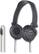 Front Standard. Sony - Over-the-Ear Headphones - Black.