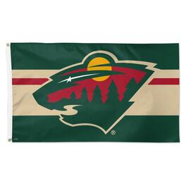 WinCraft - Minnesota Wild 3' x 5' Team Stripe Deluxe Single-Sided Flag - Multicolor
