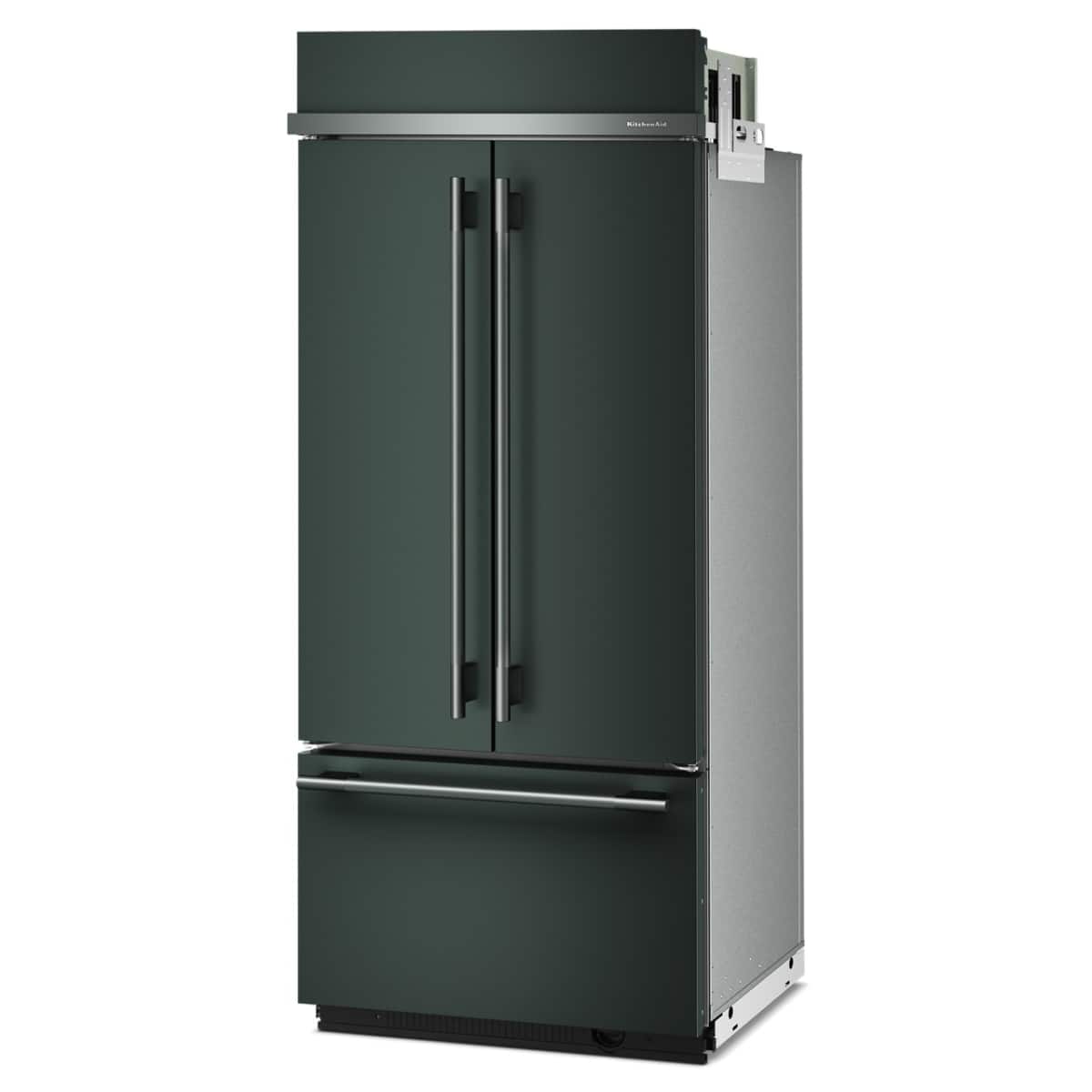 Alt View 6. KitchenAid - 20.8 Cu. Ft. Built-In French Door Bottom Mount Refrigerator - Juniper.