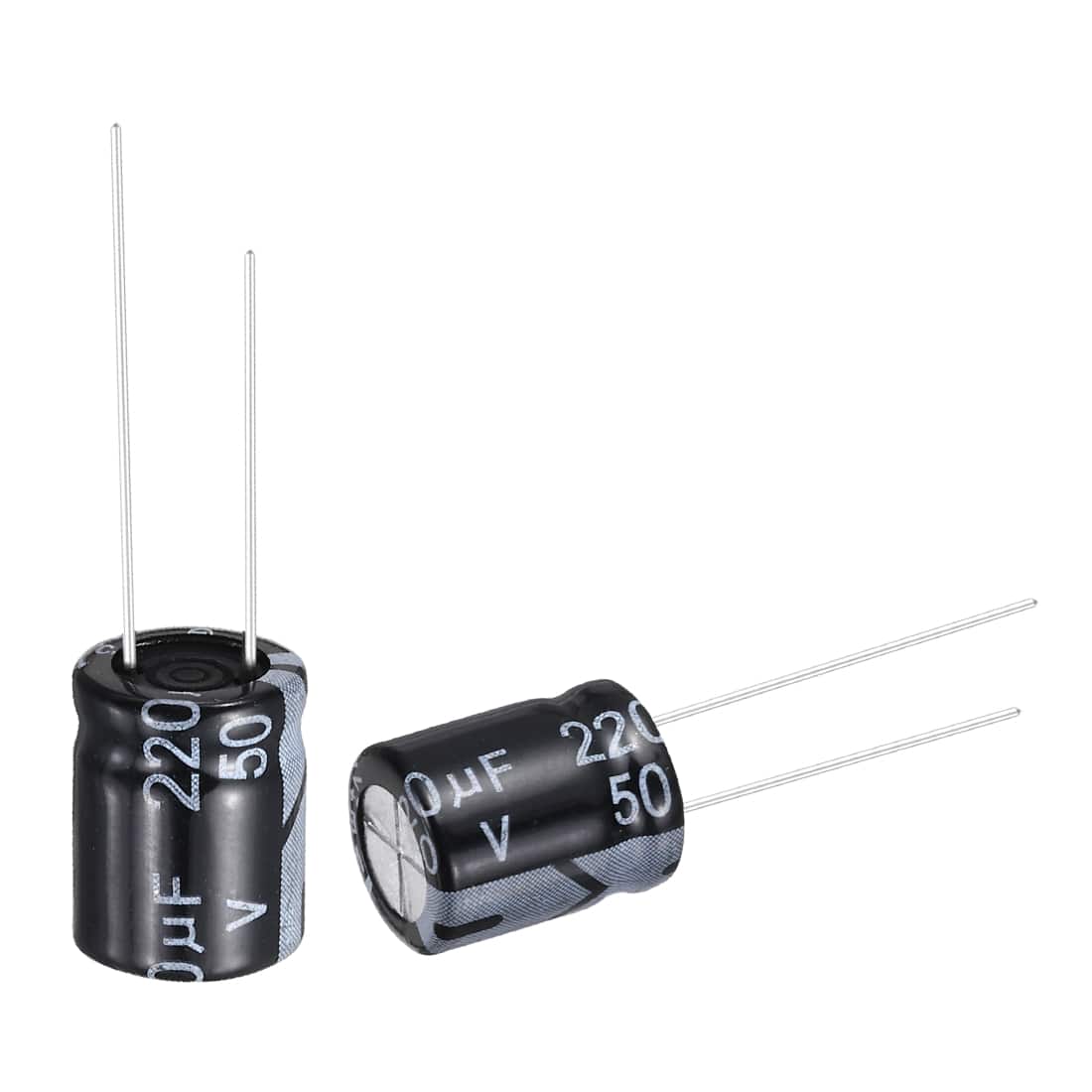 Unique Bargains - 220uF 50V 10x13mm Electrolytic Capacitor, Radial Leads Aluminum, 24pcs, for Power Supplies/Audio/Lighting - Black price history on PriceWatchPro