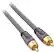 Front. Rocketfish™ - 24' In-Wall Subwoofer Cable - Gray.