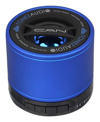 Front. Tonez Audio - CAN Portable Bluetooth Speaker - Blue.