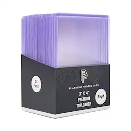 Platinum Protectors - Premium 55pt Toploaders for Trading Cards, TCG and Other Sports Cards Plastic Sleeve Holders - Clear