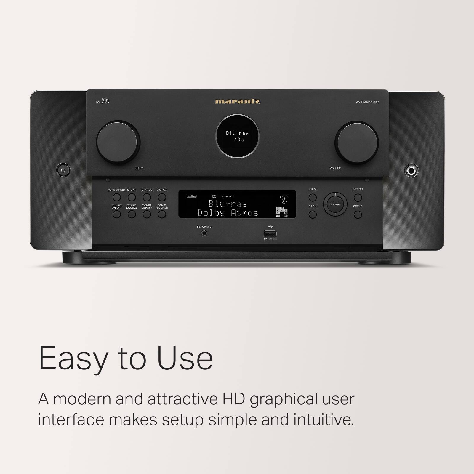 Easy to Use: A modern and attractive HD graphical user interface makes setup simple and intuitive.