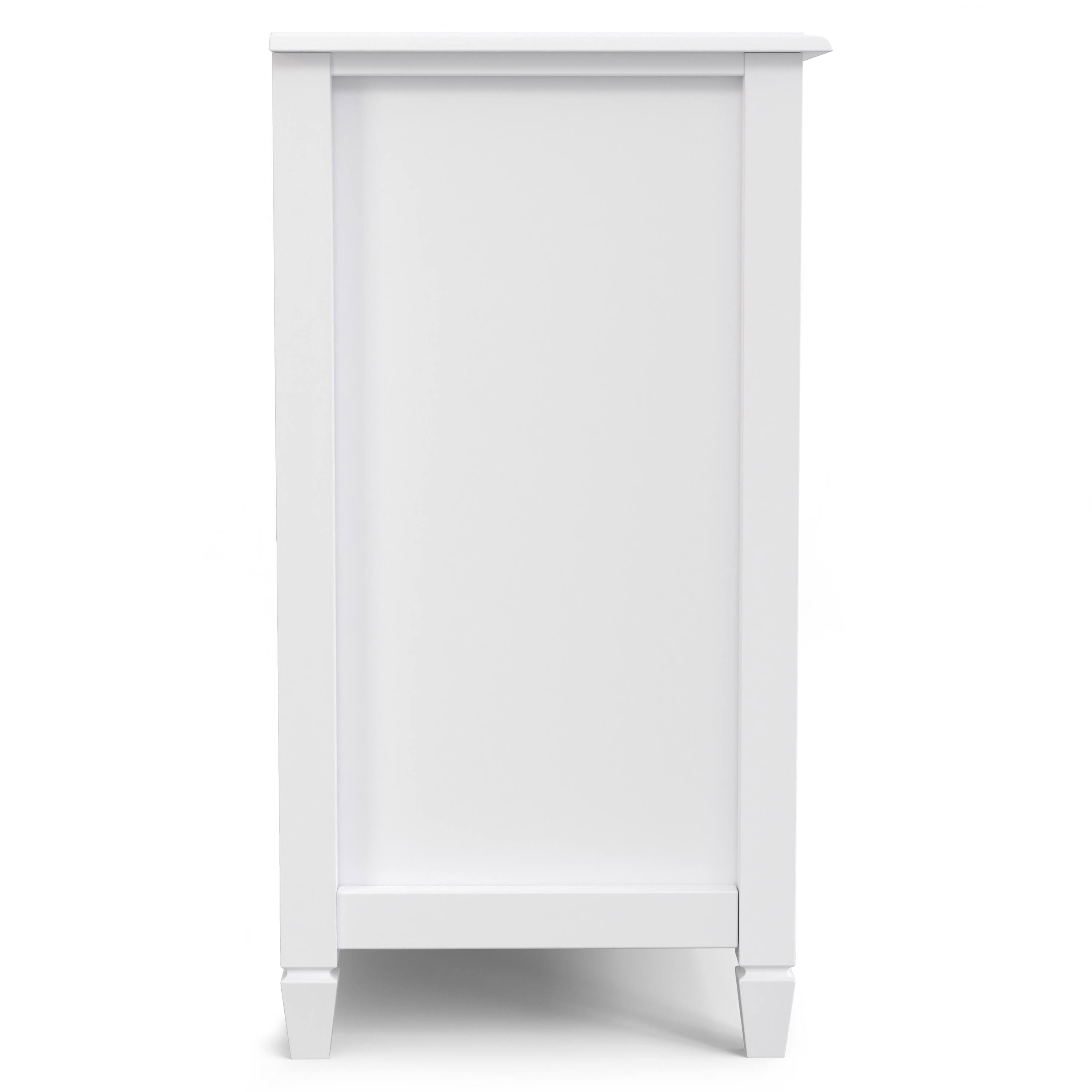 Alt View 8. Simpli Home - Connaught SOLID WOOD 60 inch Wide Traditional Wide Storage Cabinet Buffet in White - White.