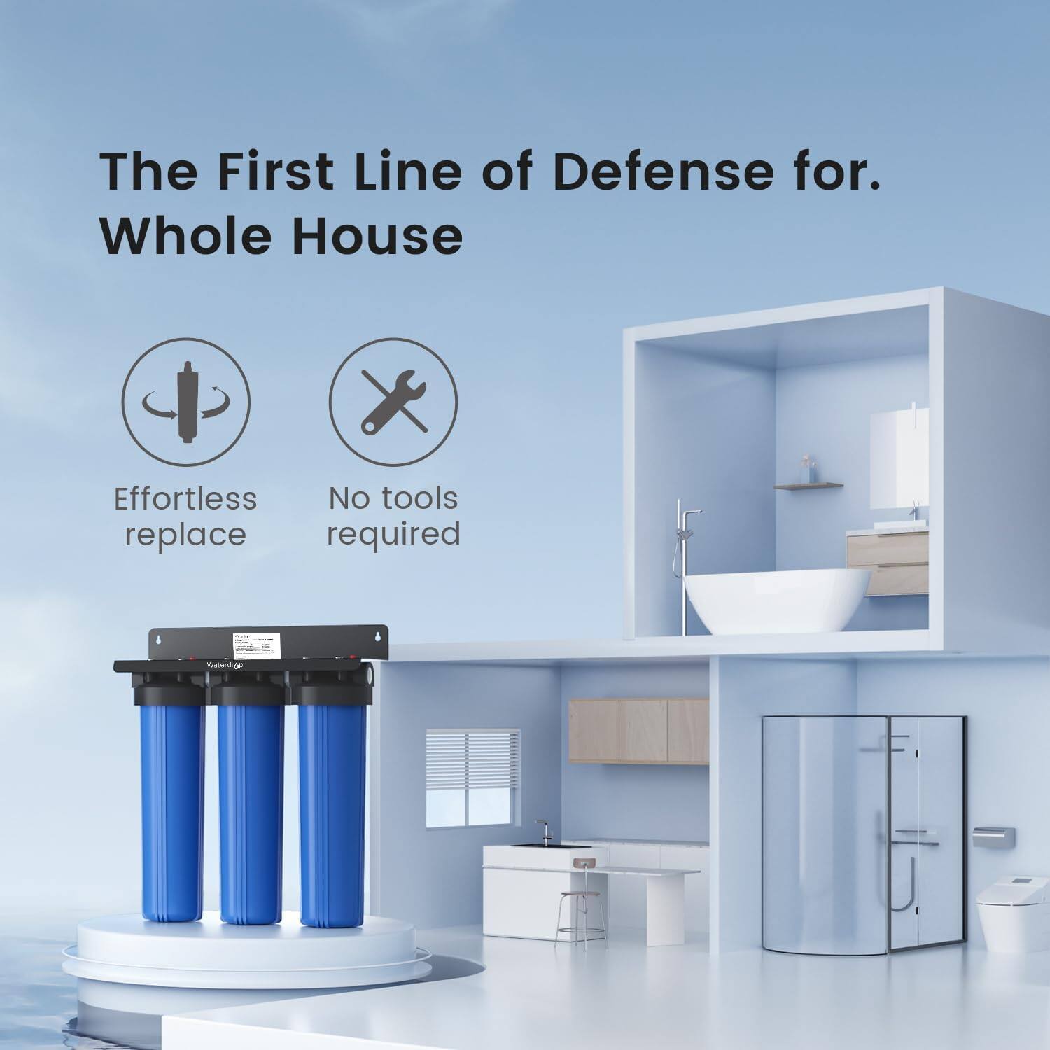 The First Line of Defense for Whole House

Effortless replace

No tools required