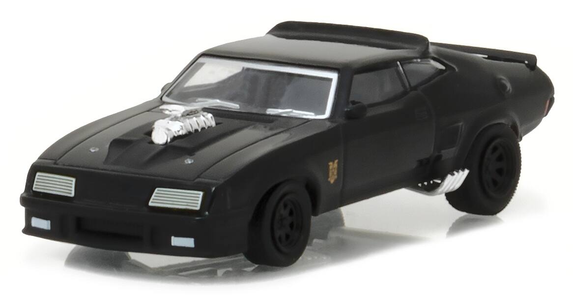 Alt View 1. Greenlight - 1973 Ford Falcon XB Black "Last of the V8 Interceptors" (1979) Movie "Hollywood Series" 1/64 Model Car by Greenlight.