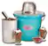 Angle. Nostalgia - 4 Qt. Ice Cream Maker - Blue.