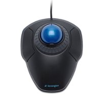 Kensington - Orbit 72337 Trackball with Scroll Ring - Black and Blue - Front_Zoom