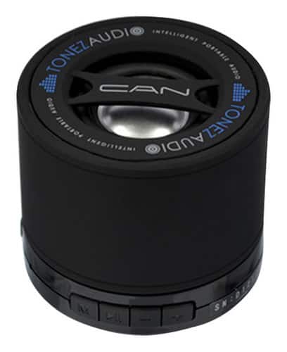 Front. Tonez Audio - CAN Portable Bluetooth Speaker - Black.