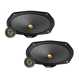 Pioneer - TS-A6901C 6" x 9" 450W 2-Way Component Speakers, Max Power, 2 Pack - Black