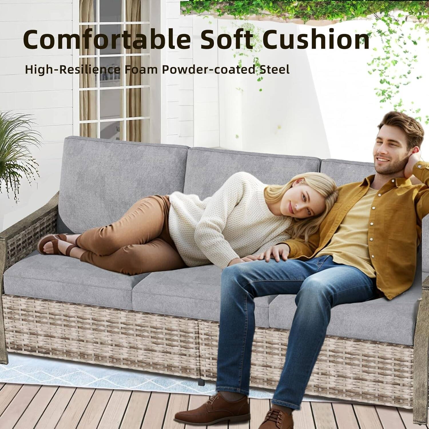 Comfortable Soft Cushion  
High-Resilience Foam Powder-coated Steel