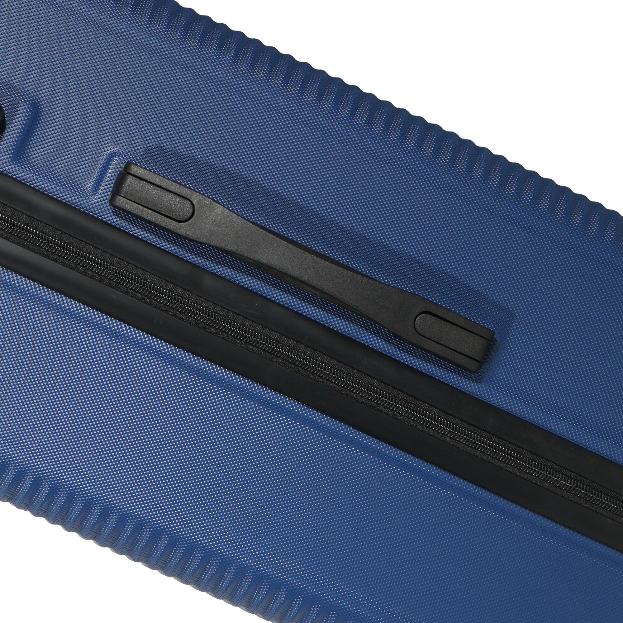 Alt View 1. BreeBe - 3-Piece Luggage Set ABS Lightweight & Durable Suitcase with Spinner Wheels, TSA Lock, (20/24/28), Dark Blue - Dark Blue.