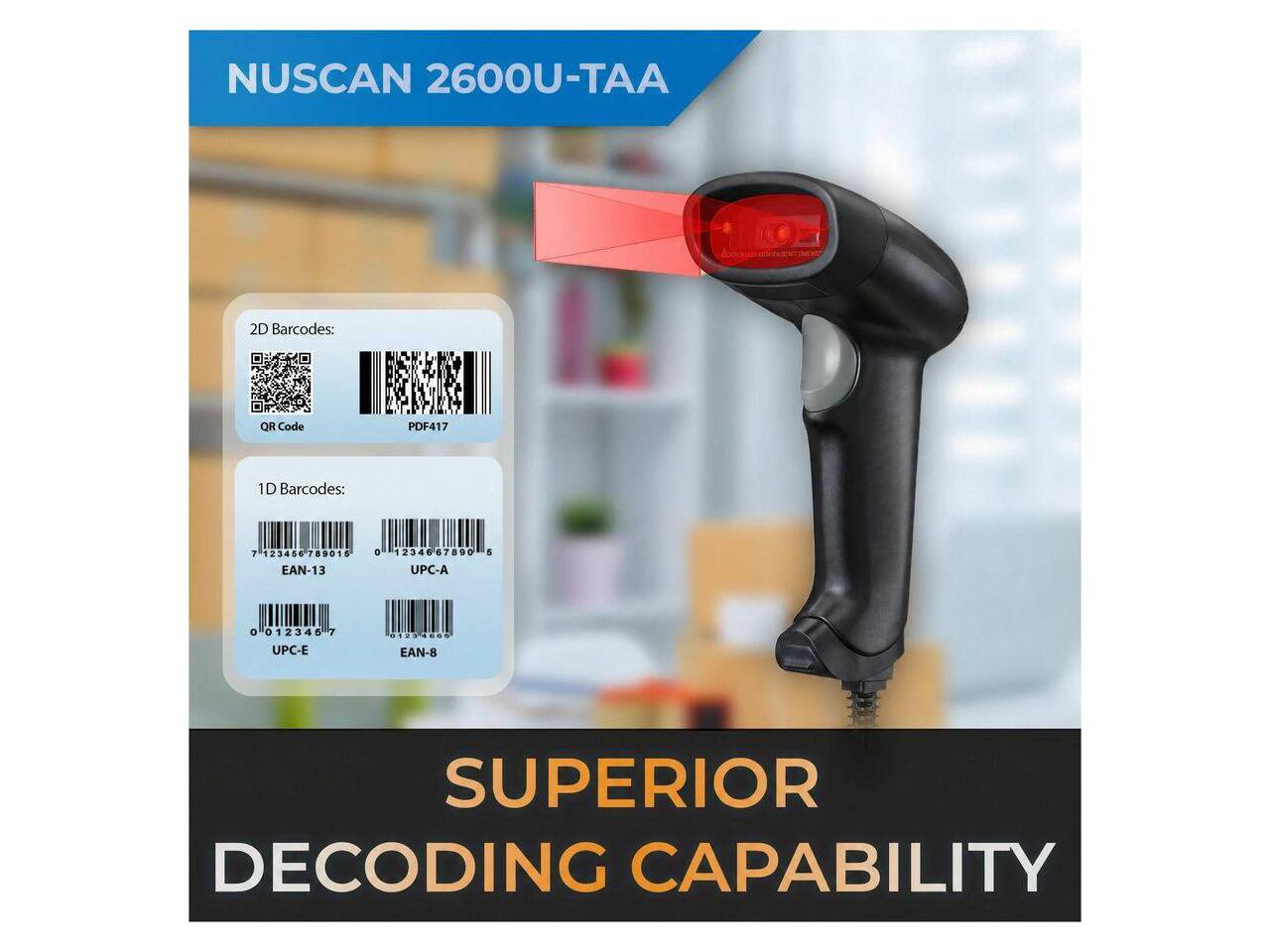 Adesso Handheld 2D Barcode Scanner (NUSCAN2600UTAA) - Best Buy