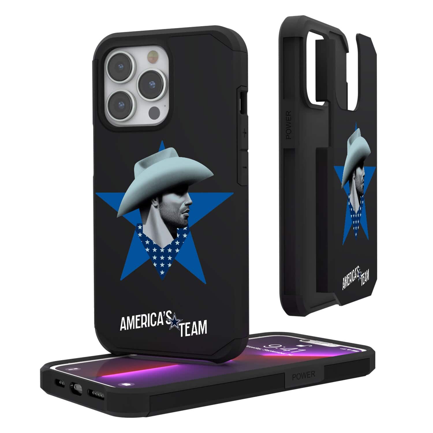 Keyscaper - NFL - Dallas Cowboys iPhone Rugged Case - 13 - Black