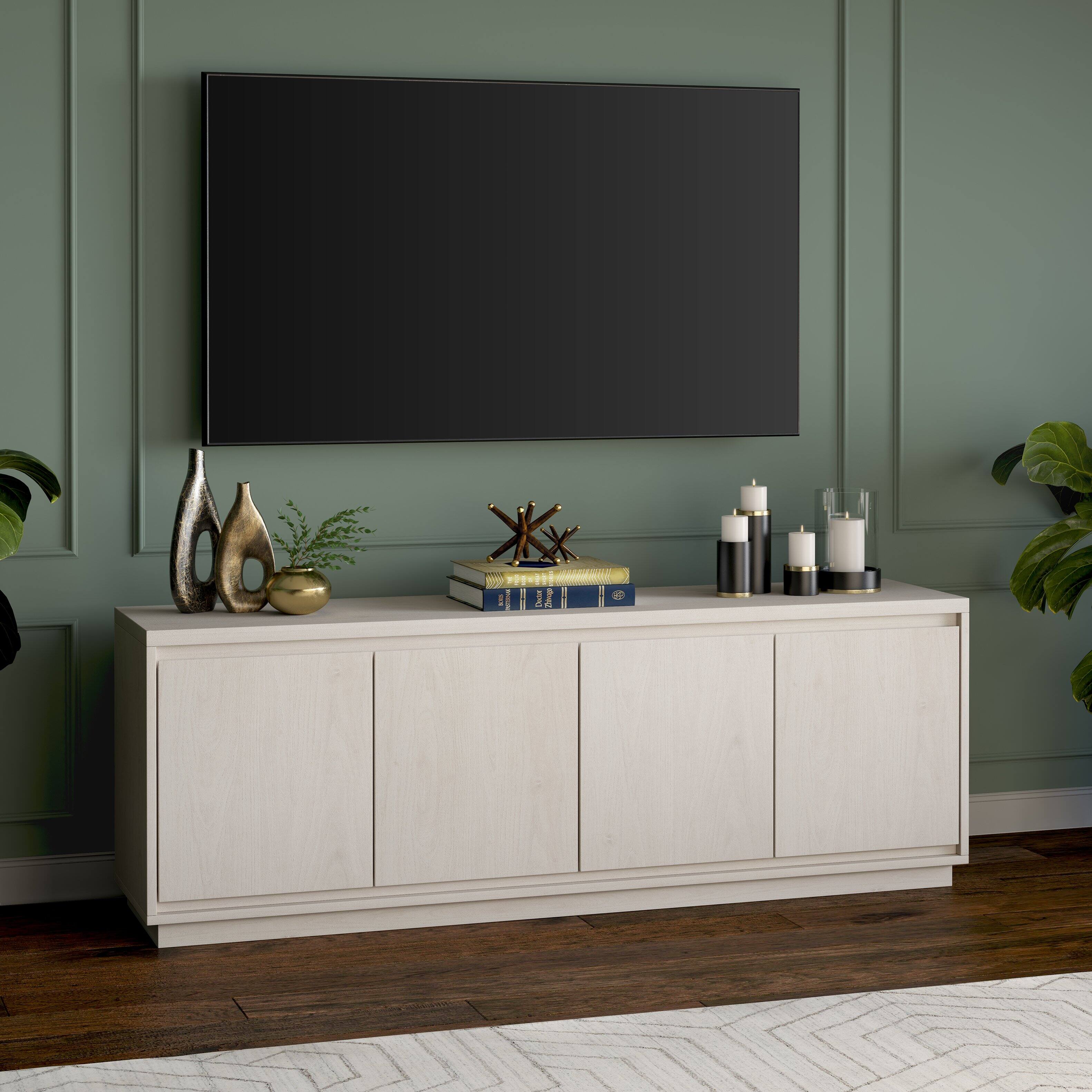 Alt View 35. Camden&Wells - Presque TV Stand Fits Most TVs up to 75 inches - Alder White.