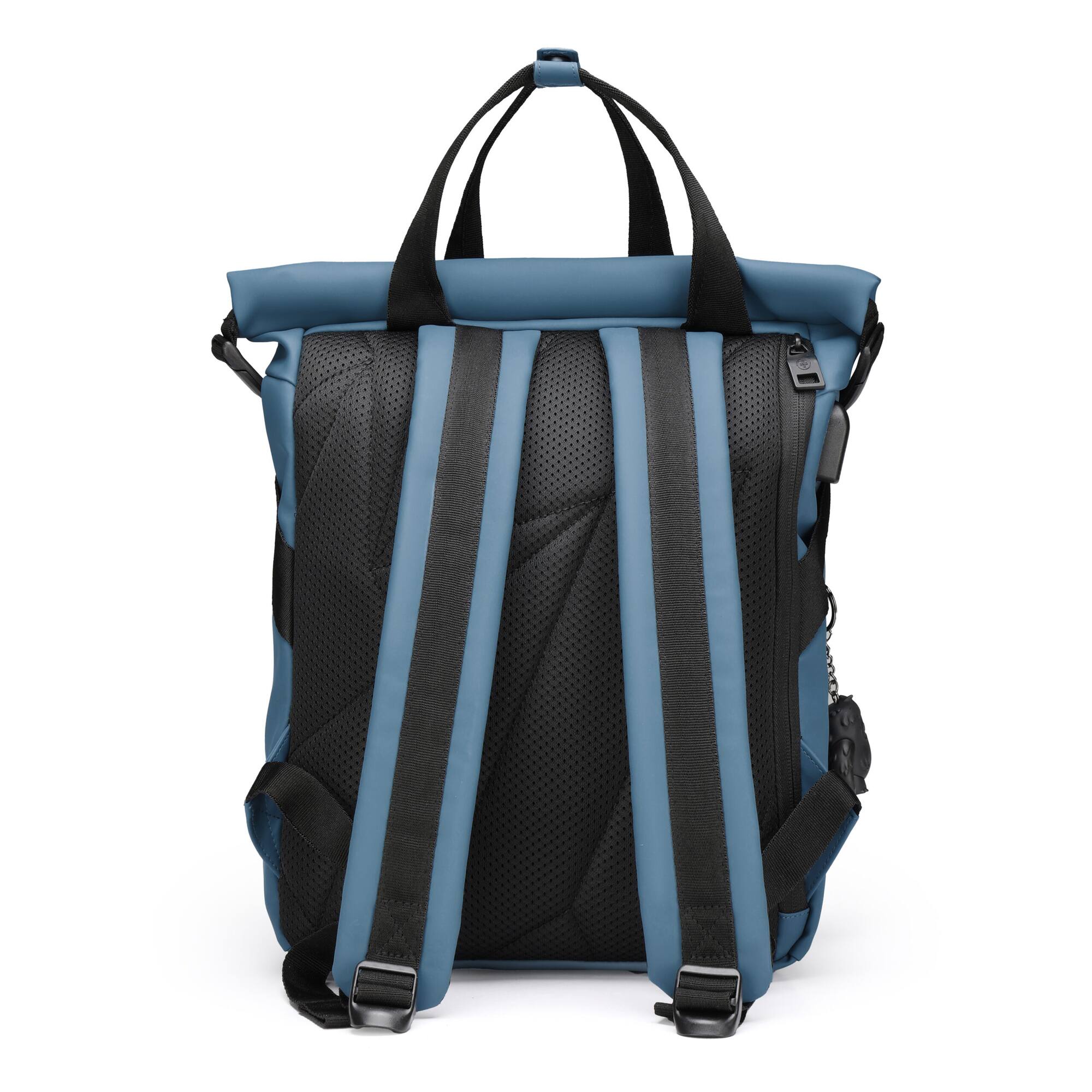 Alt View 1. Swissdigital Design - Swissdigital SD1686-16 Lamone Dark Blue M Backpack - Dark Blue.