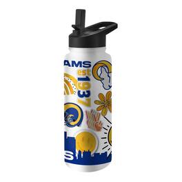 Logo Brands - Los Angeles Rams 34oz. Native Quencher Bottle - Multicolor