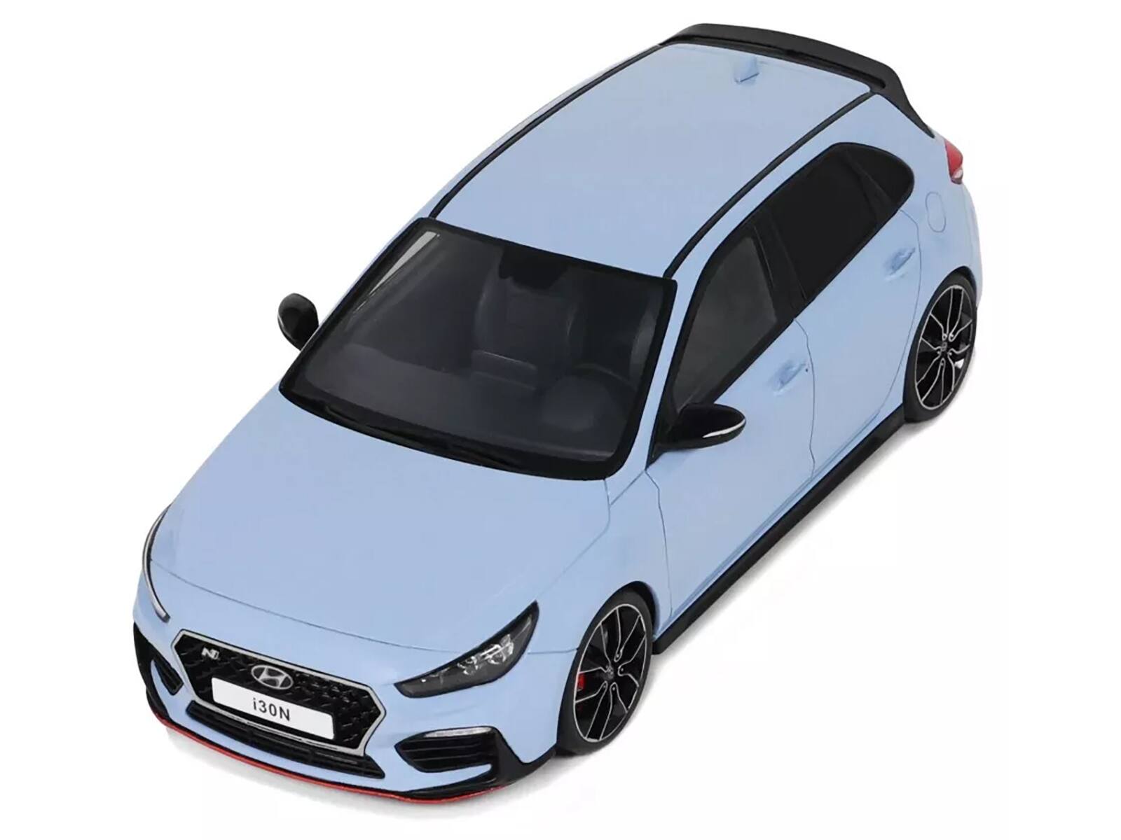 Alt View 1. Otto Mobile - 2017 Hyundai I30 N Light Blue Limited Edition to 2500 pieces Worldwide 1/18 Model Car by Otto Mobile - Light Blue.