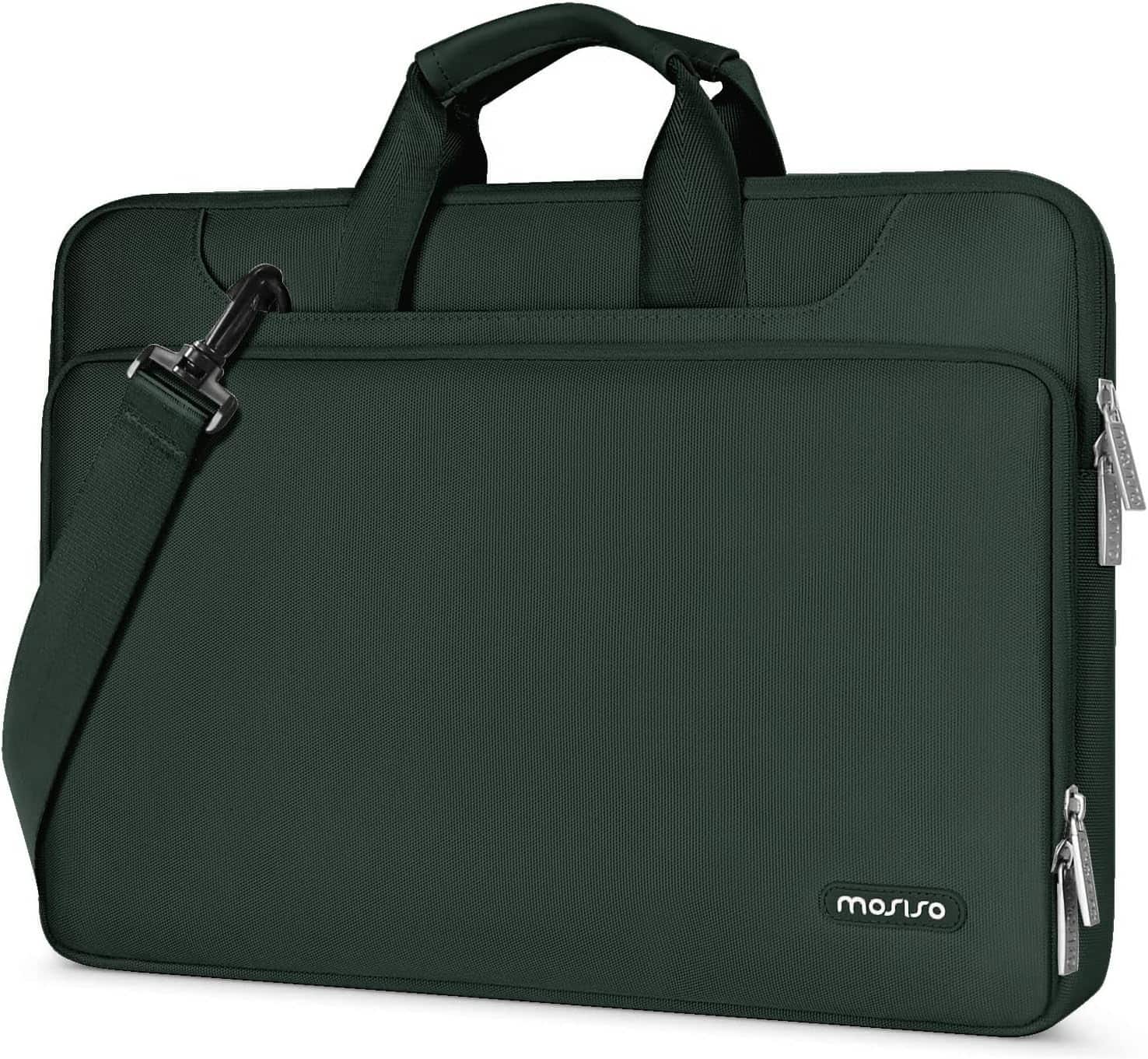 mosiso - 360 Protective Laptop Bag 15.6 inch,Computer Carrying Case with Shoulder Strap for MacBook Air Pro 15 16 HP Dell Asus - Emerald Green price history on PriceWatchPro