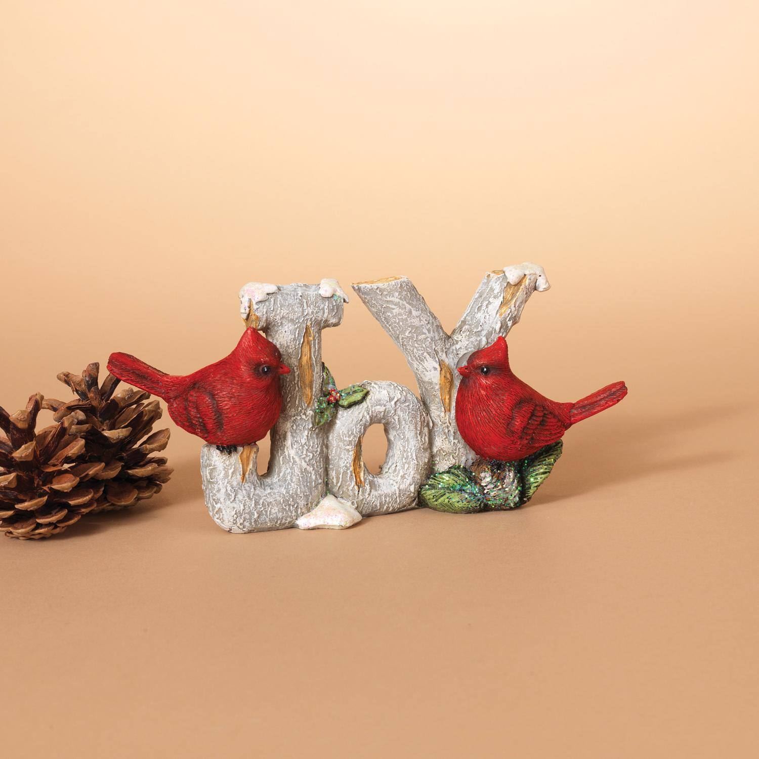 Angle. The Gerson Companies - Gerson Multicolored Joy with Cardinals Sign (Case of 24) - Multicolored.