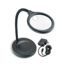 Carson - DeskBrite 300 2x Aspheric COB LED Desk Magnifier, 5x Spot Lens