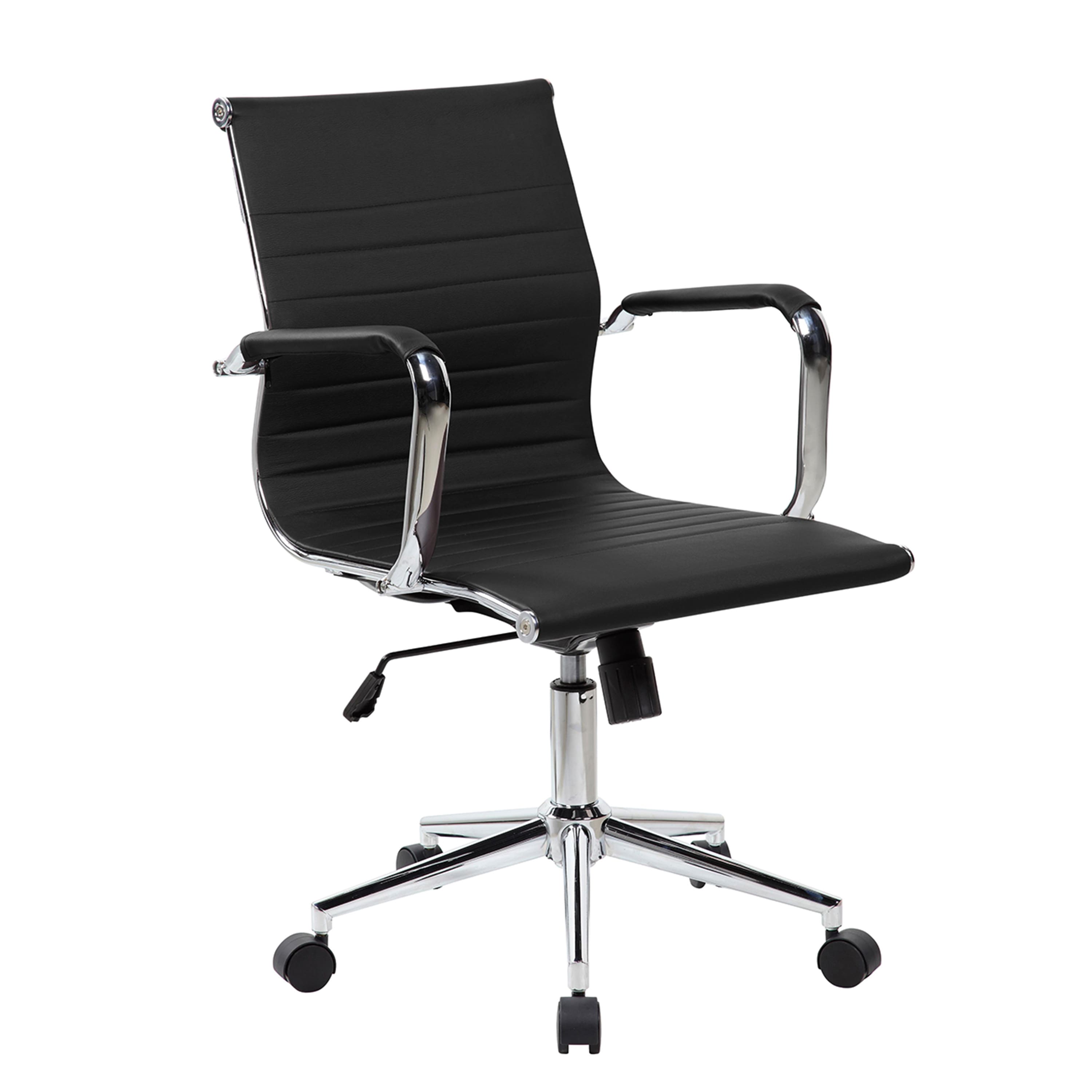Forest'nSky - Techni Mobili Executive Office Chair, Medium Back & Adjustable Height - Black