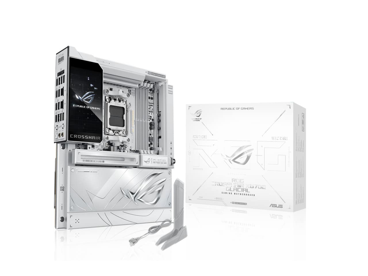 ASUS ROG Crosshair X870E Glacial AM5 AMD X870E Extended ATX