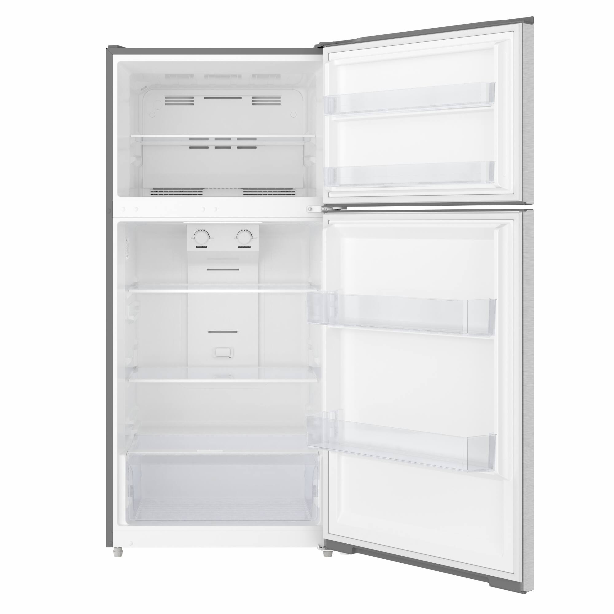 Alt View 3. Koolmore - 28 In. 14 Cu. Ft. Top-Freezer Household Refrigerator in Stainless Steel, Energy Star Certified - Stainless steel.
