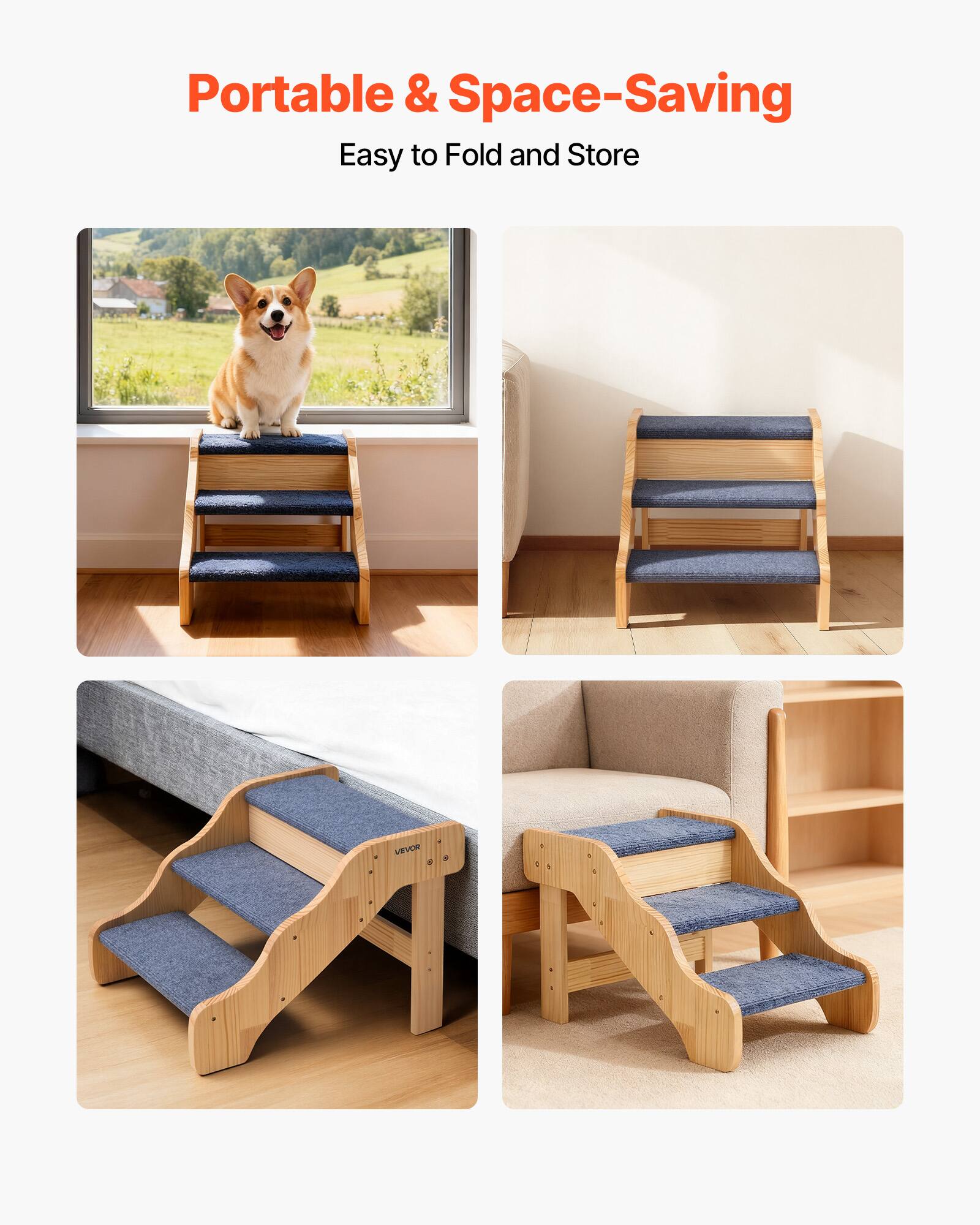 Portable & Space-Saving  
Easy to Fold and Store