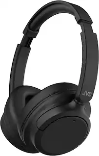 Front. JVC - Over-the-Ear Headphones HAS75NB - Black.