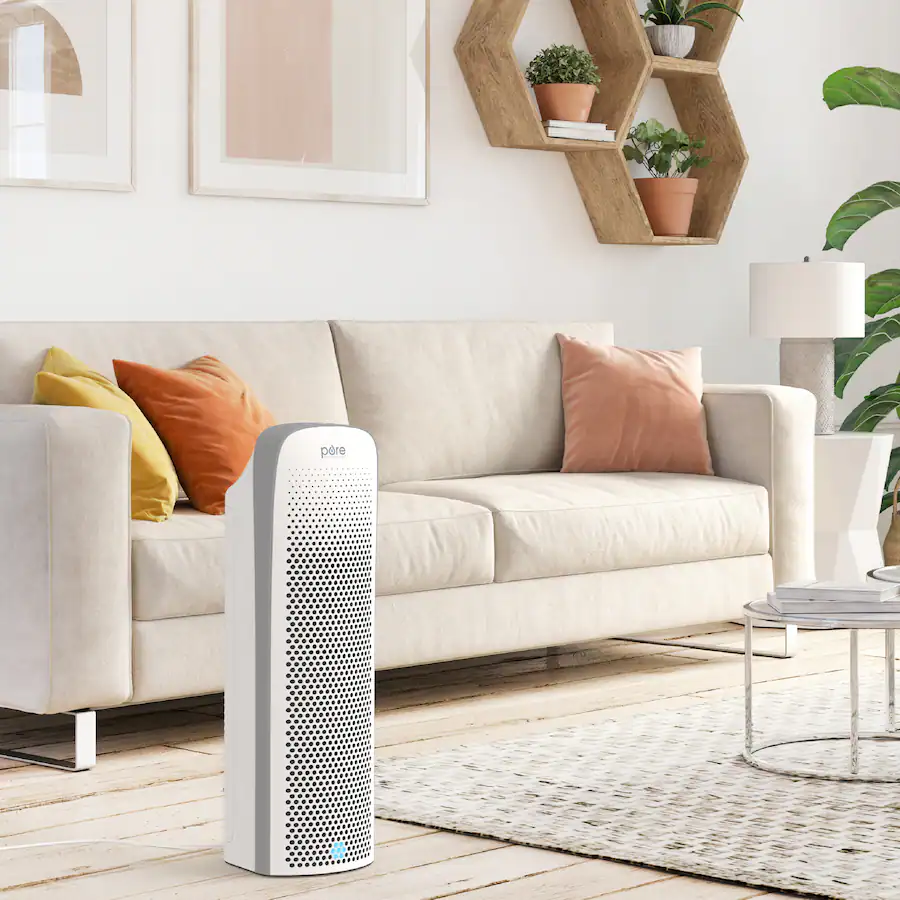 Pure Enrichment PureZone Elite 4 in 1 True HEPA Air Purifier White ...