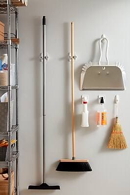 Alt View 2. Command -  Large Broom Gripper, 4 lb., White, 3/Pack  - White.