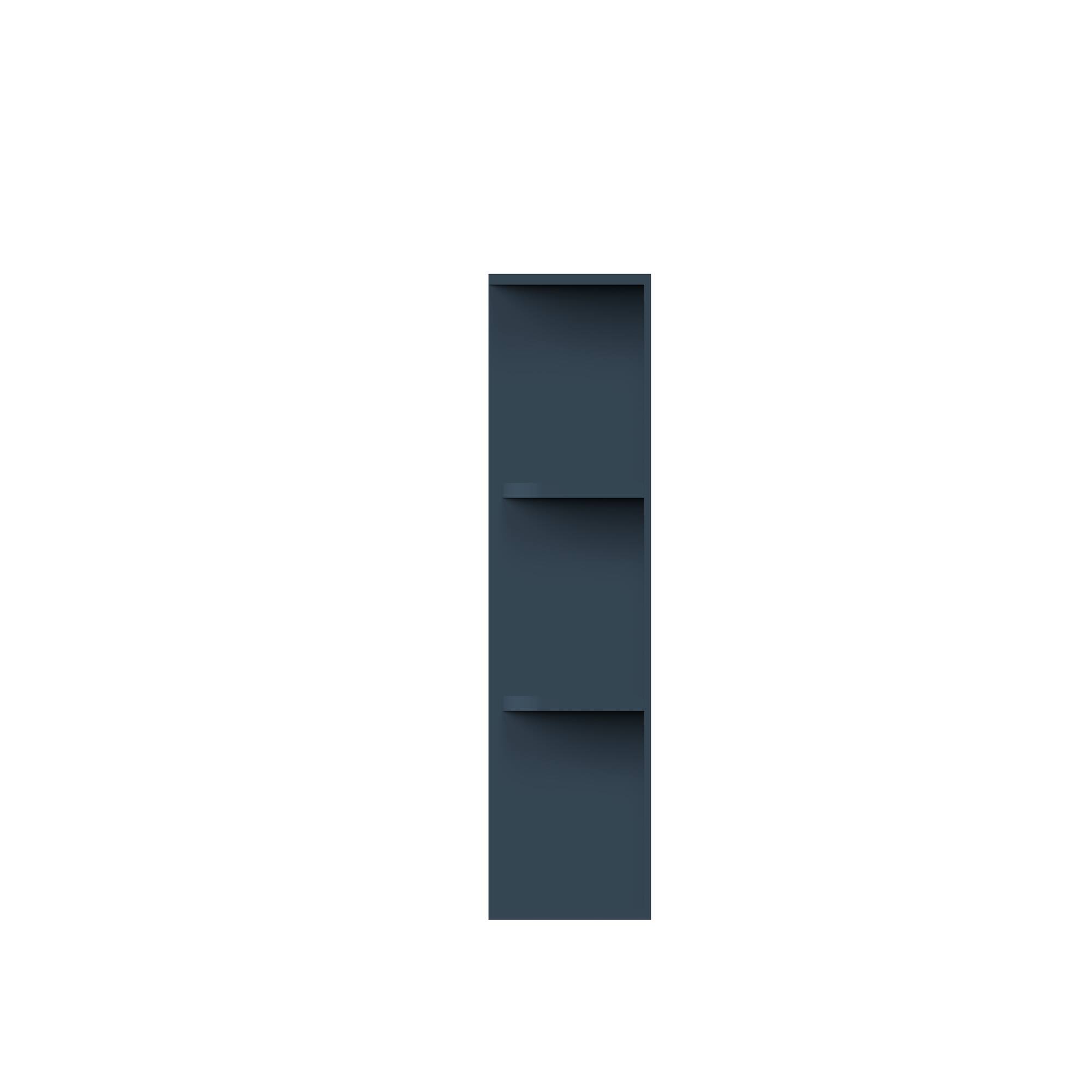 Angle. Boyel Living - 9-in W x 30-in H x 12-in D Shaker RTA Kitchen Wall End Open Shelf Cabinet - Charcoal Blue.