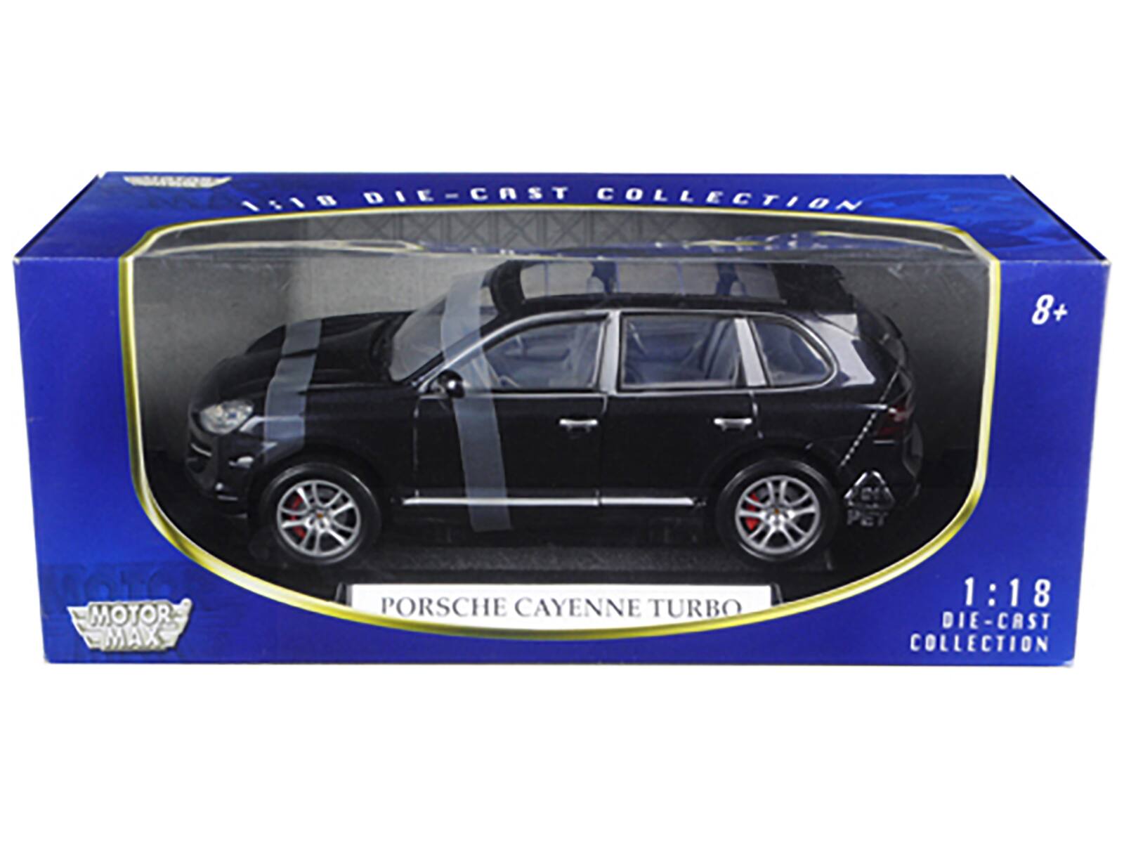 1:18 DIE-CAST COLLECTION  
8+  
PORSCHE CAYENNE TURBO  
1:18 DIE-CAST COLLECTION  
MOTOR MAX