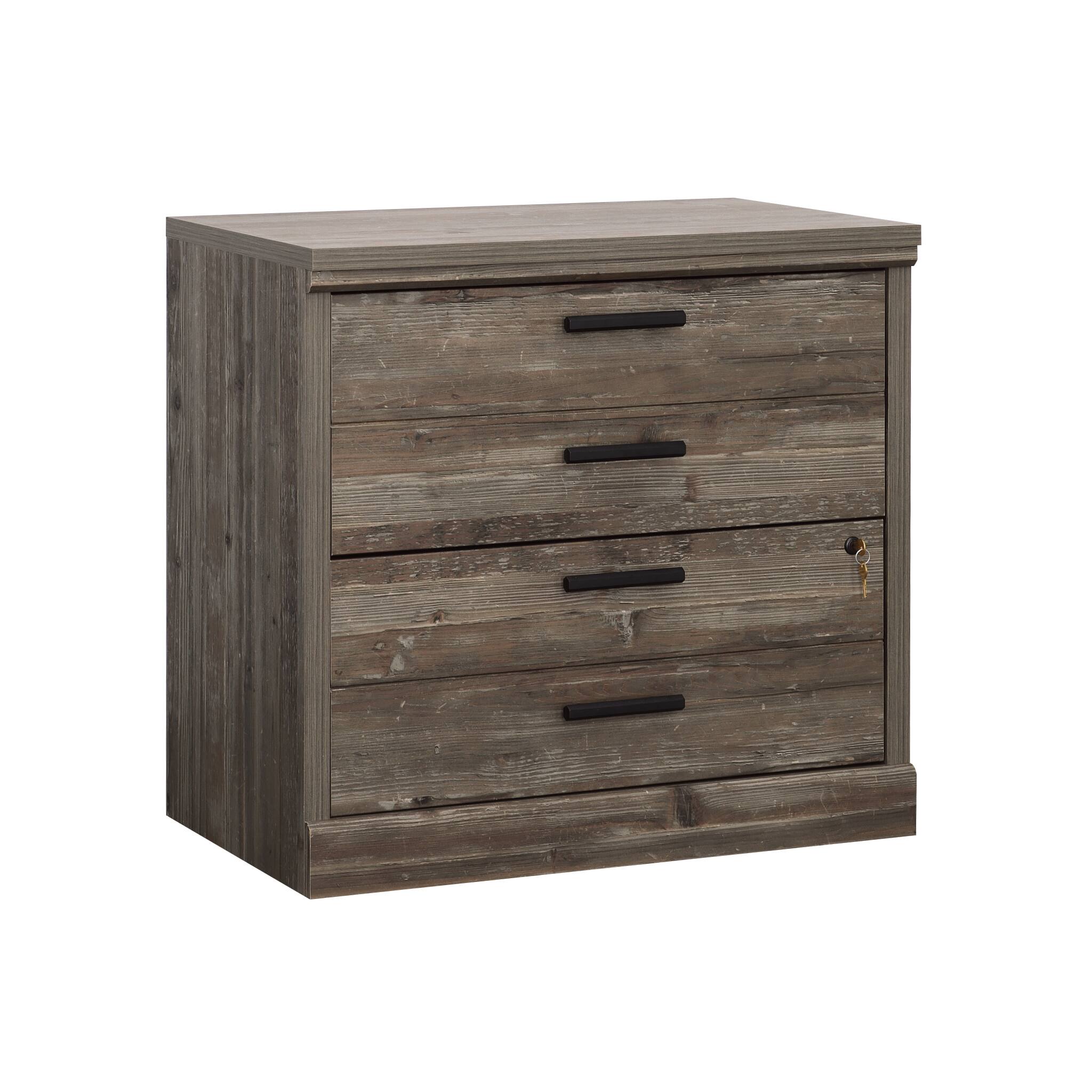 Front. Sauder - Aspen Post 2-Drawer Lateral File Cabinet - Pebble Pine.