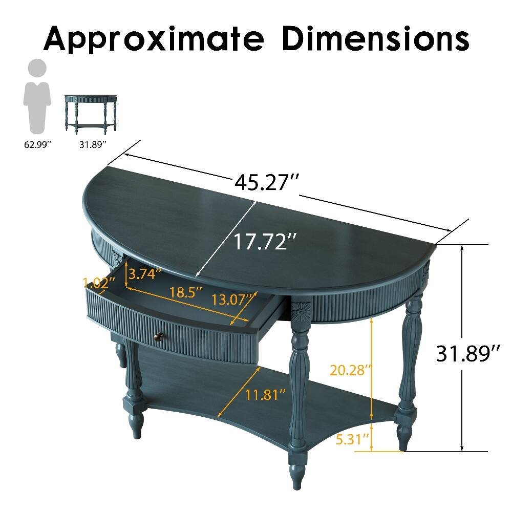 Approximate Dimensions

62.99"
31.89"
45.27"
17.72"
3.74" 1.02" 18.5" 13.07"
20.28"
31.89"
11.81"
5.31"