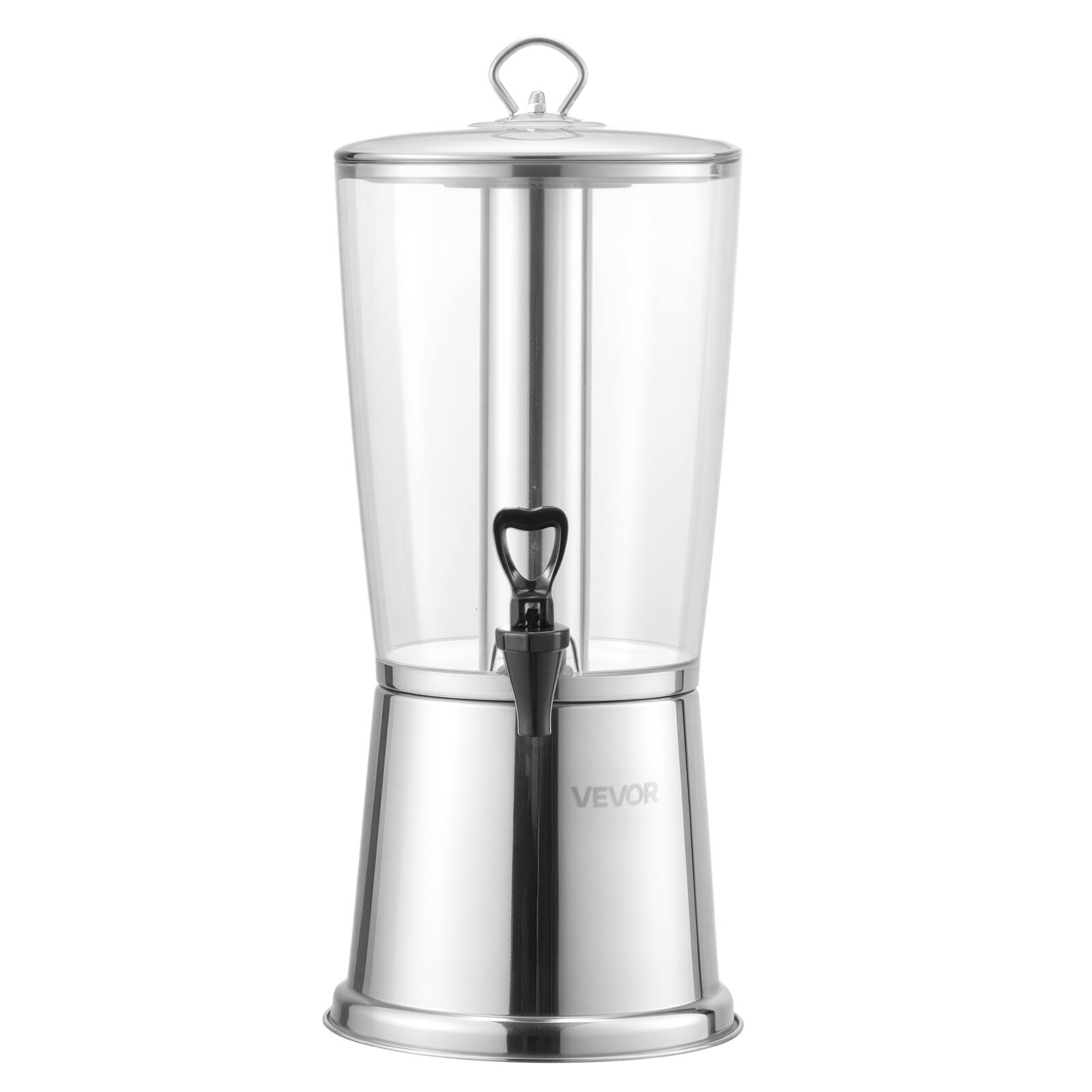 Alt View 5. VEVOR - Beverage Dispenser, 2.1 Gallon Drink Dispenser for Parties, Stainless Steel + Plastic Juice Dispensers - Stainless Steel Silver.