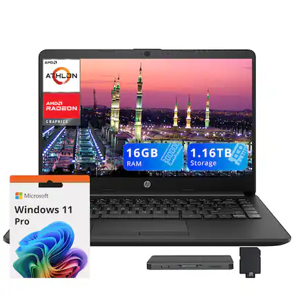 AMD Athlon, AMD Radeon Graphics, 16GB RAM, 1.16TB Storage, HP, Microsoft Windows 11 Pro