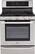 Front. LG - 5.4 Cu. Ft. Freestanding Gas True Convection Range with EasyClean and SmoothTouch Controls - Stainless Steel.