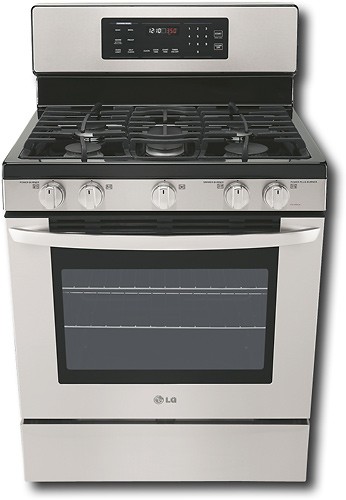  LG - 30&quot; Self-Cleaning Freestanding Gas Range - Stainless-Steel