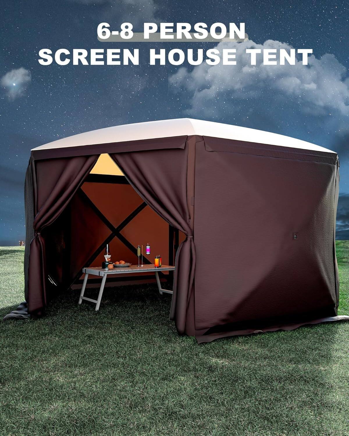 6-8 PERSON SCREEN HOUSE TENT
