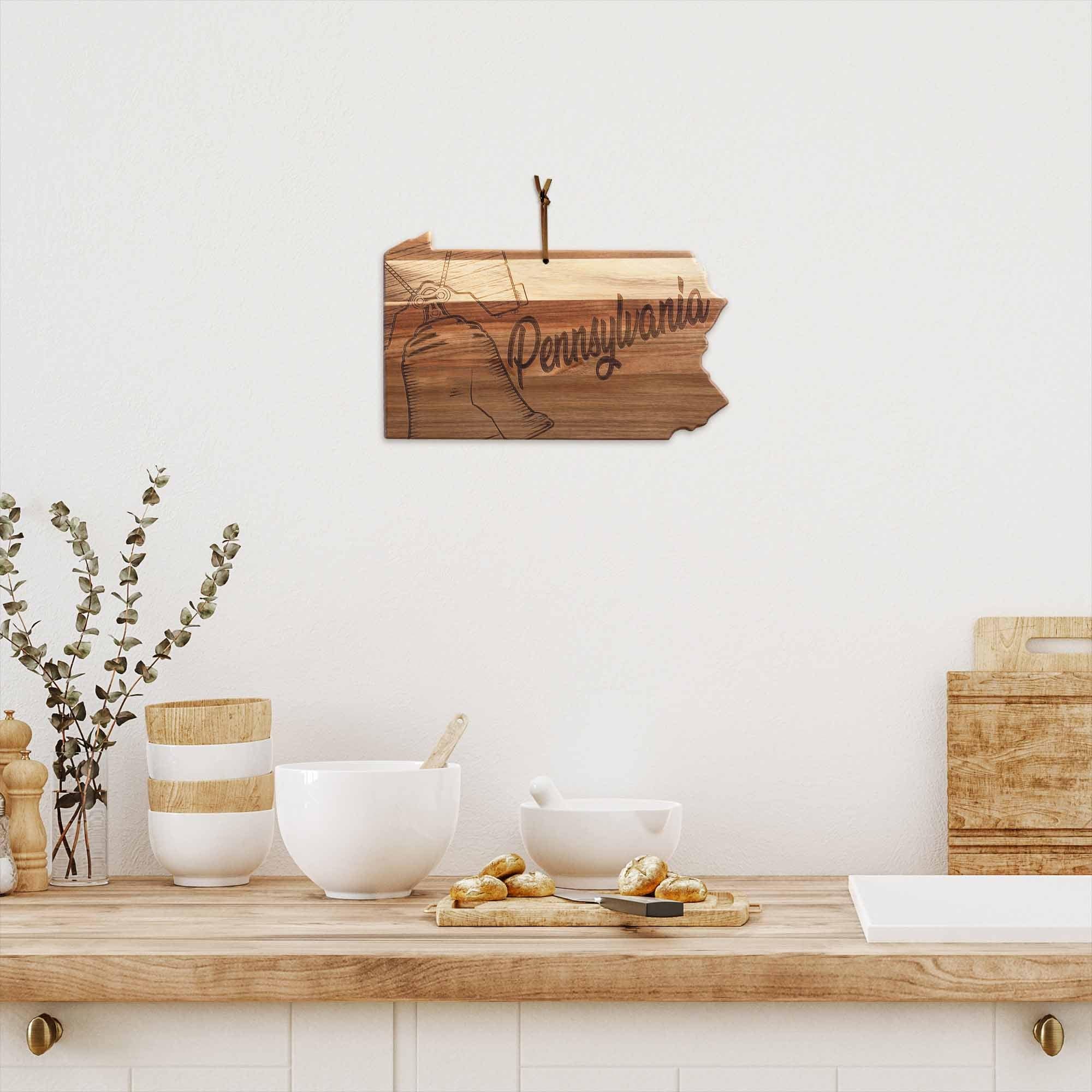 Left. Rock & Branch - Origins Series Pennsylvania Cutting Board.